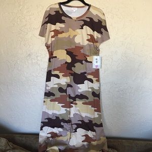 LuLaRoe Camo Maria Dress